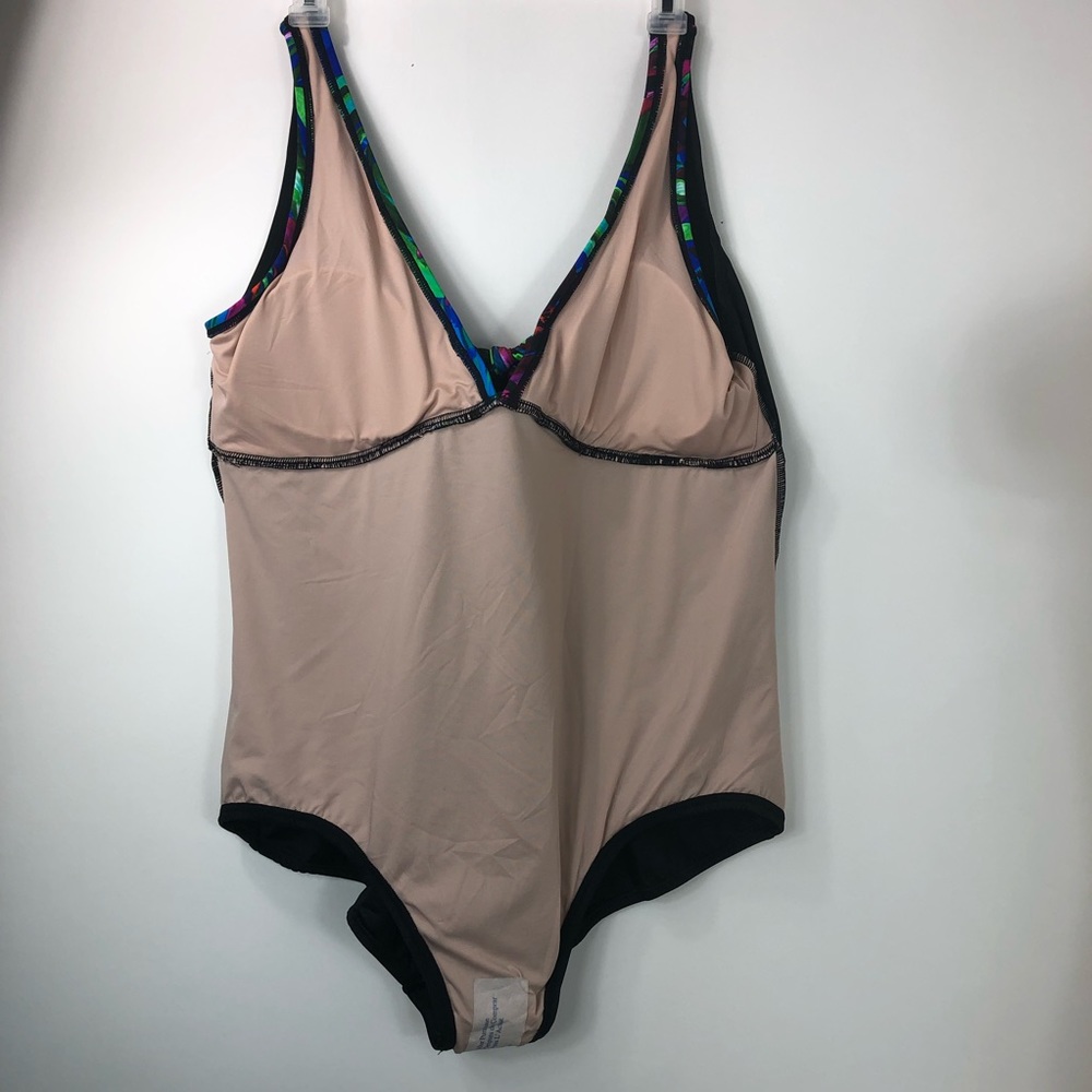 Bleu Ice swimsuit one piece with front knot Sz 22 - Picture 6 of 8